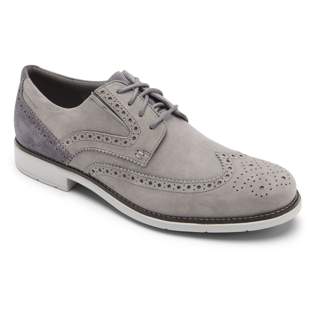 Rockport Joggesko Herre Grå - Total Motion Classic Dress Wingtip - MVJX27594